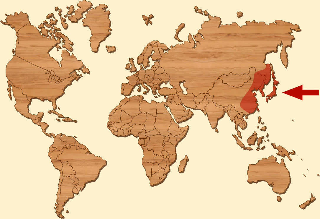 Mapa výskytu